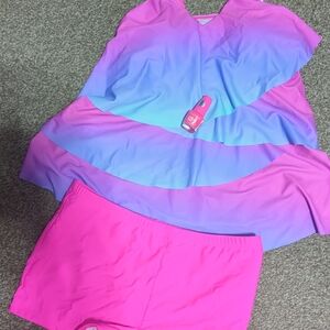 2 Tiered Swimsuit ( Bonus 🐸 Crossbody)